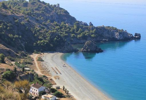 Cala del Cañuelo, en Nerja