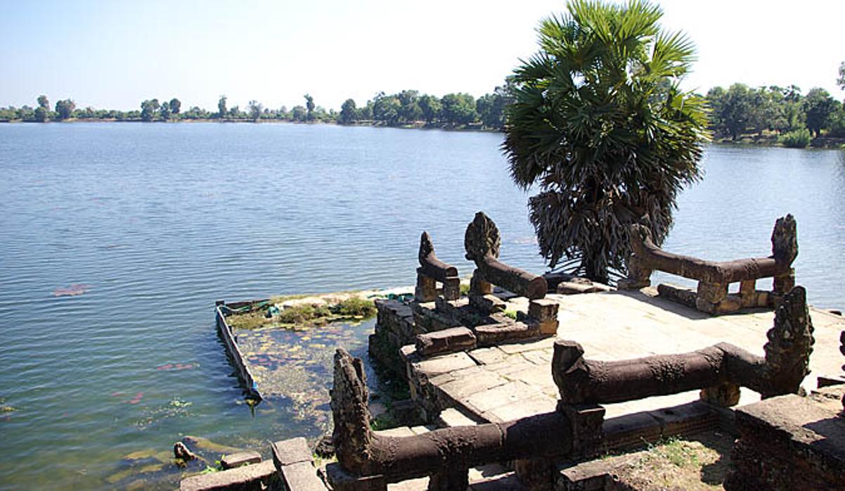 Embalse de Srah Srang, en Angkor