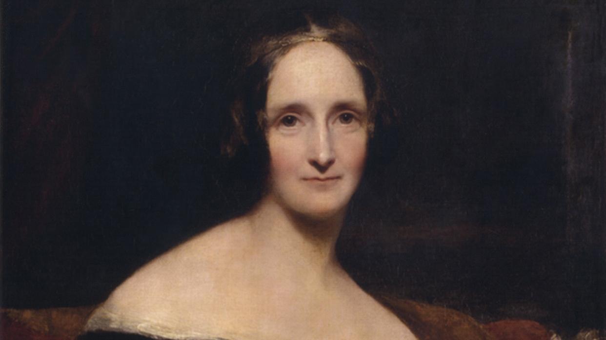 Retrato de Mary Shelley, autora de "Frankenstein", pintado en 1840 por Richard Rothwell