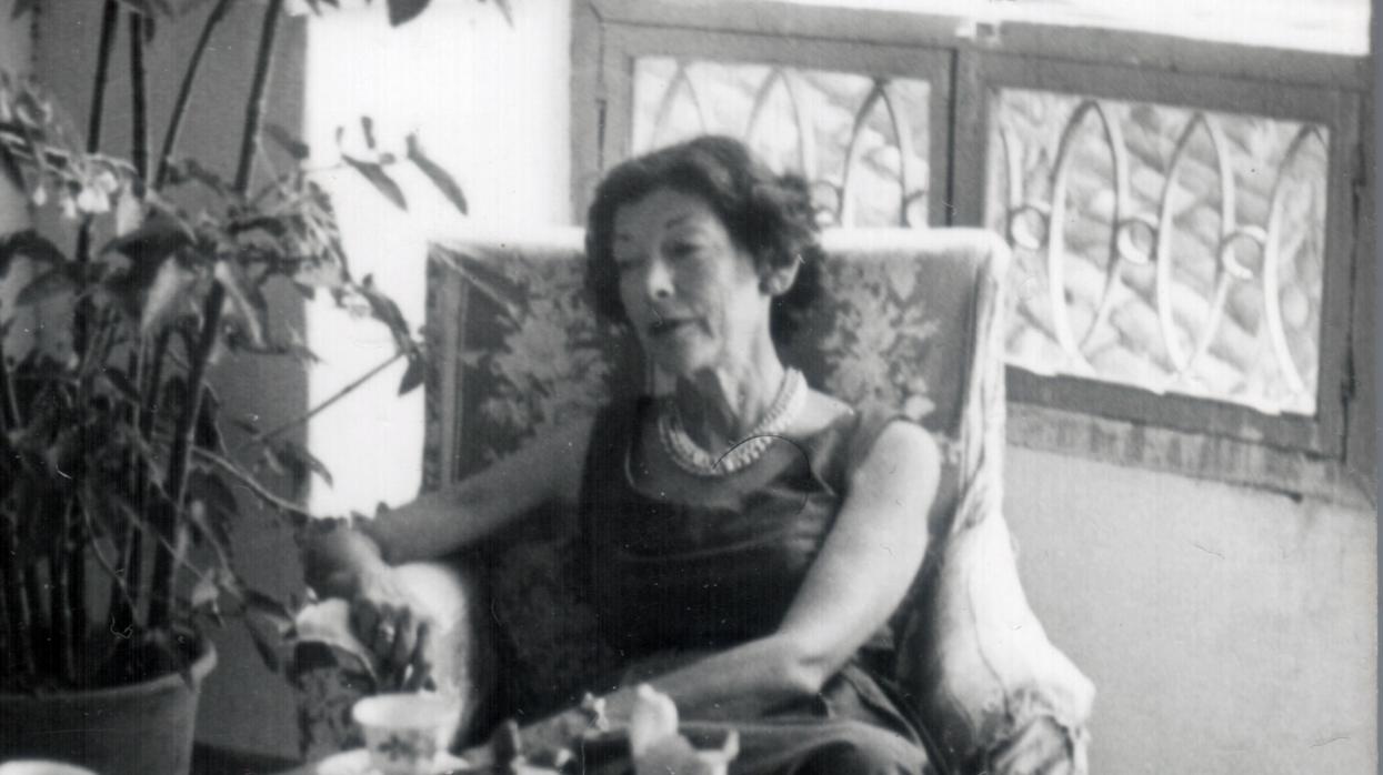 Gamel Woolsey, en su casa de Churriana (Málaga), en 1961