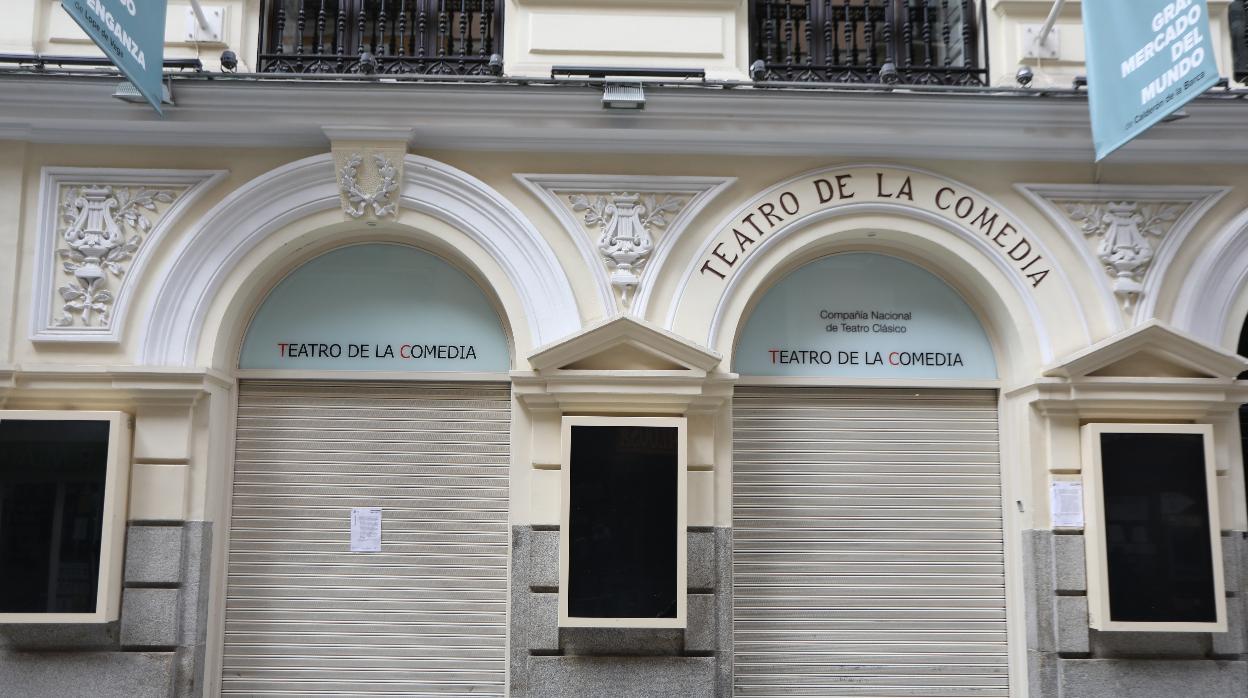 Fachada del Teatro de la Comeida, en Madrid