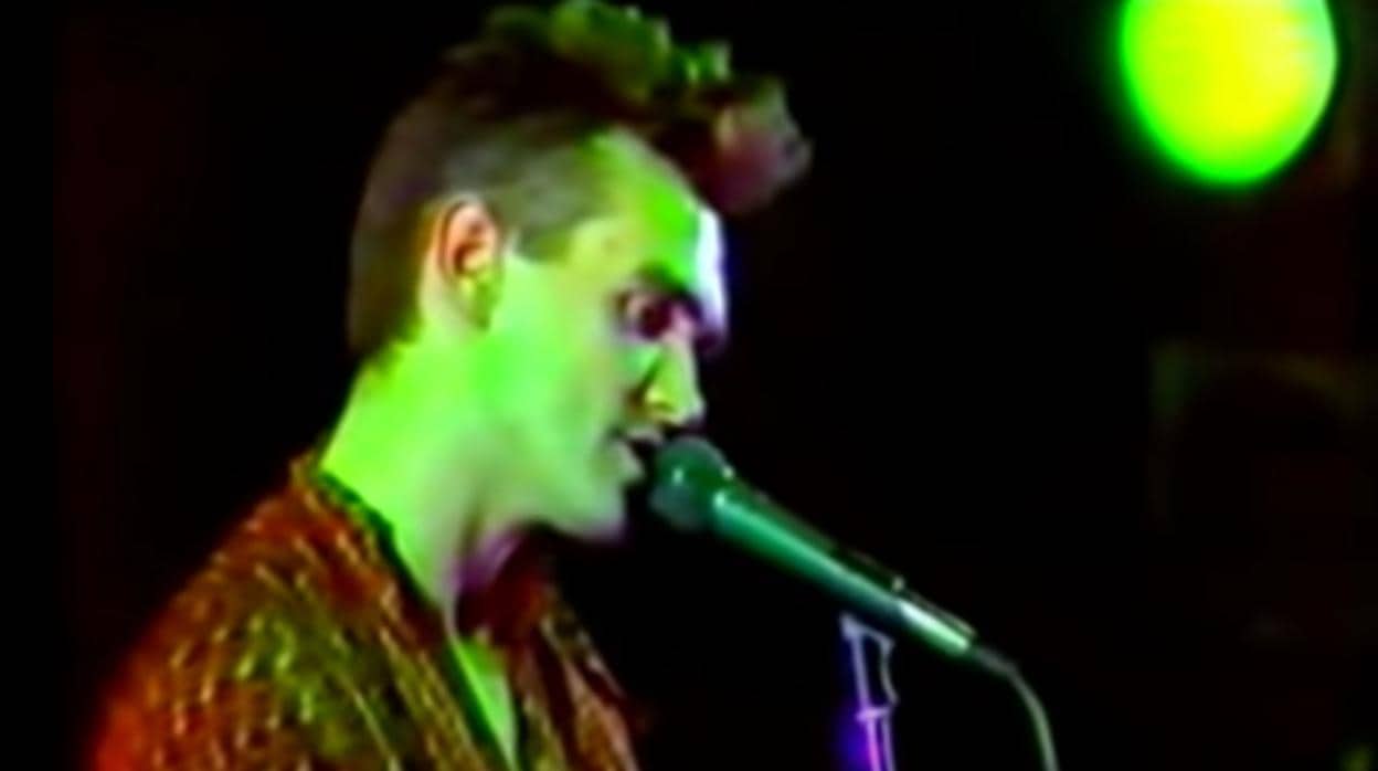 Morrisey, durante el concierto de The Smiths en el Paseo de Camoens