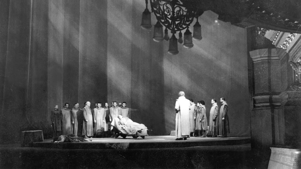 Una representación de «Parsifal», de Wagner, en el Liceo barcelonés en 1955