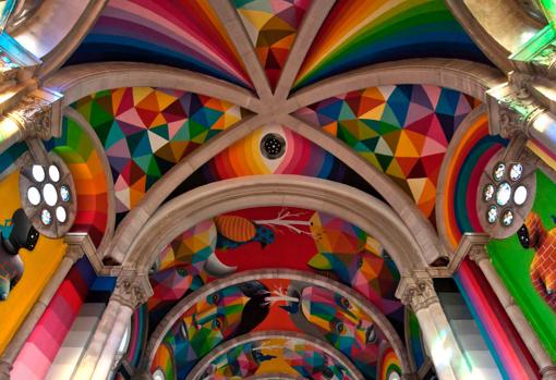 Imágenes del proyecto Kaos Temple en Llanera (Asturias), en 2015