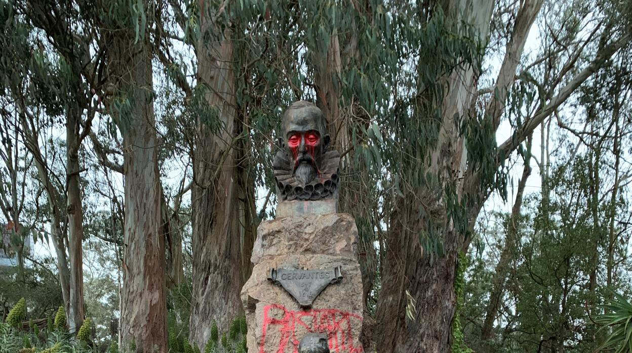 Busto de Cervantes en el Golden Gate Park de San Francisco