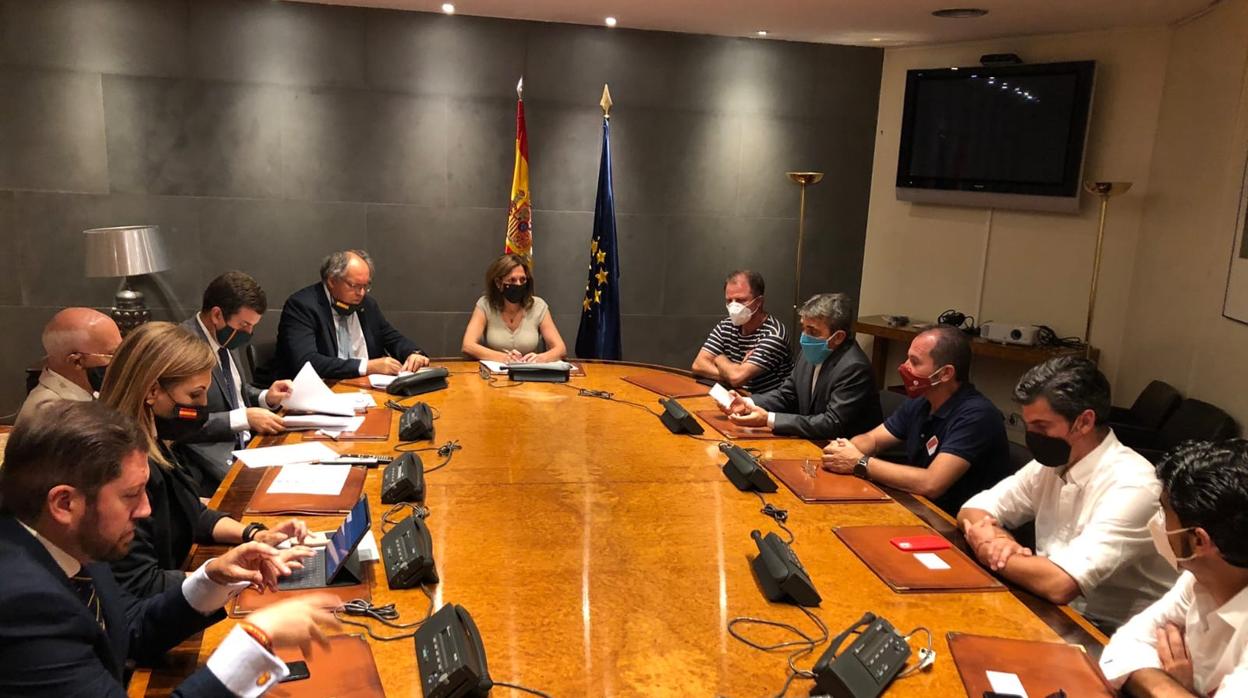 Un momento de la reunión en el Congreso