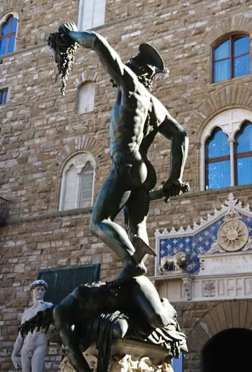 Perseo, en la Plaza de la Signoría de Florencia