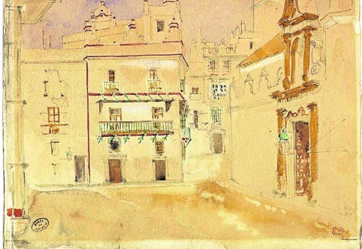 «Plaza San Francisco en Cádiz» (Museo de Grenoble)