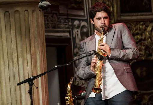 El saxofonista Diego Villegas en una pasada edición de la Bienal