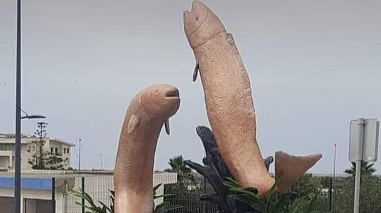 La escultura demolida en Marruecos