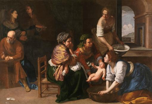 «Nacimiento de san Juan Bautista», de Artemisia Gentileschi