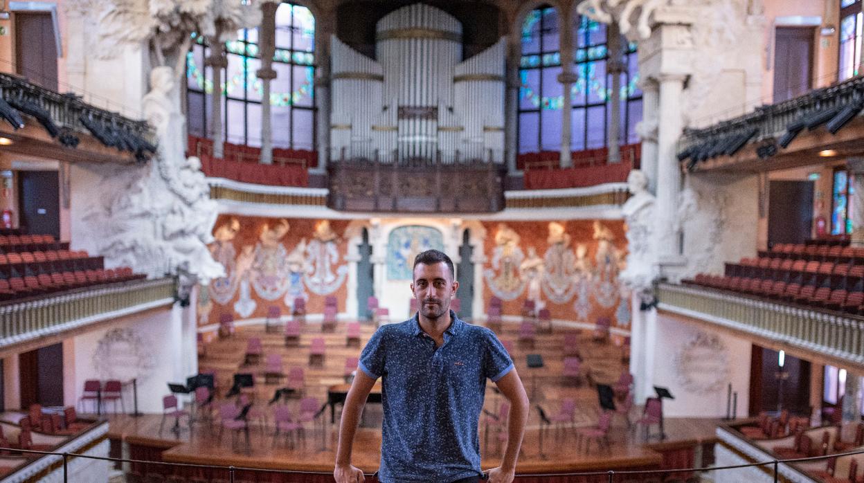 Joan Magrané, fotografiado en el Palau de la Música