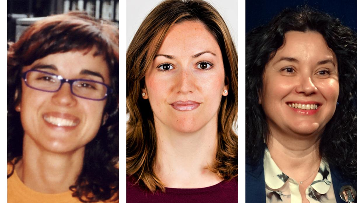 Las autoras del manual María Antonieta Andión, María González, y Alicia San Mateo (de izq a dcha)