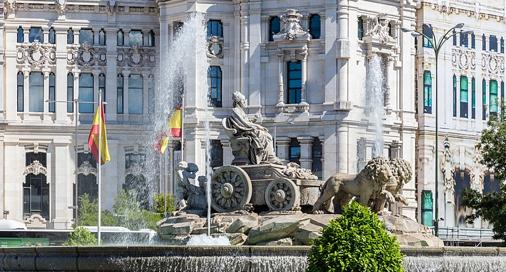 El Palacio y fuente de Cibeles