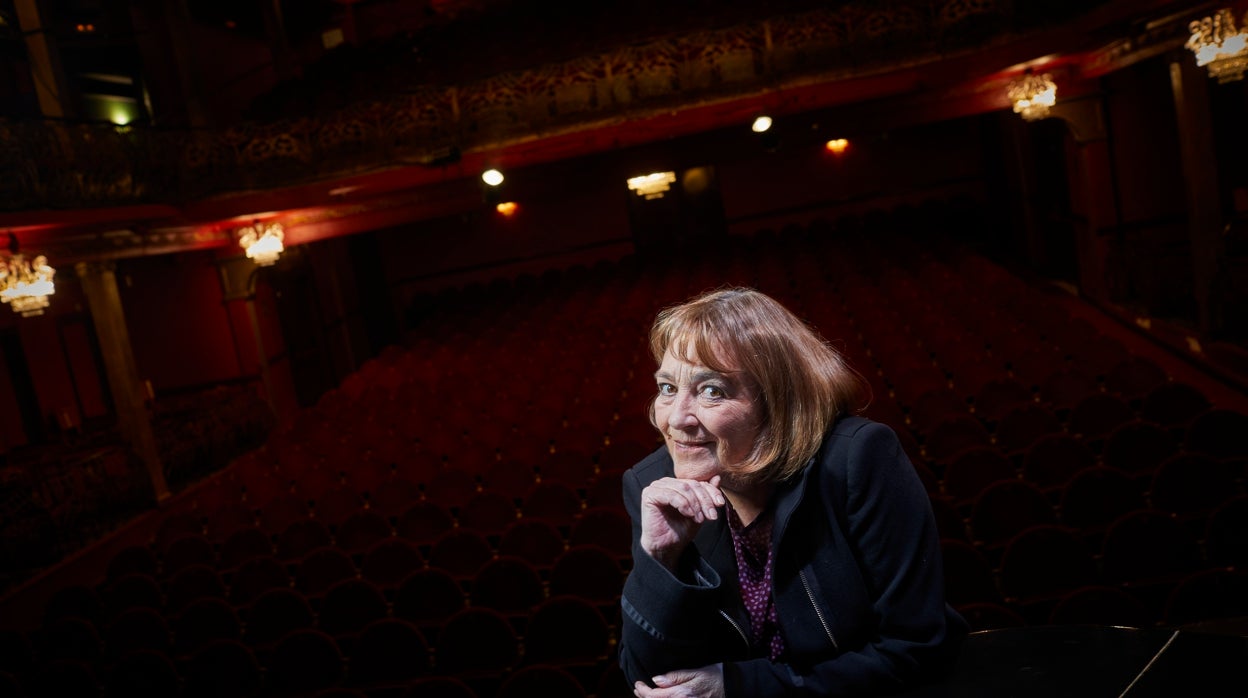 Carmen Maura, en el escenario del Teatro Infanta Isabel de Madrid
