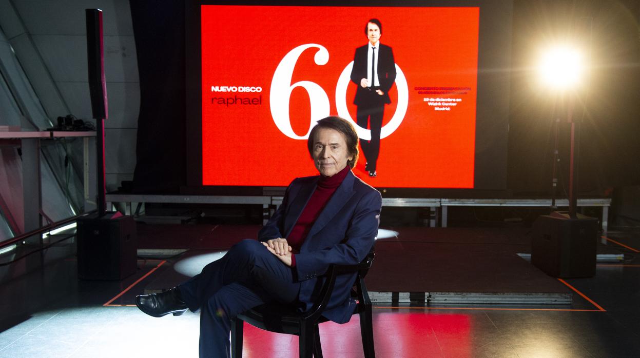 Raphael, ayer en Madrid