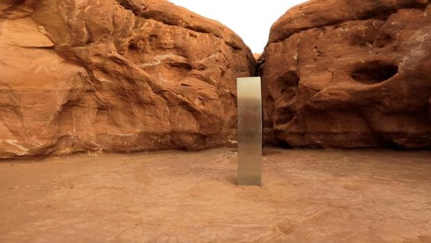 Desaparece el misterioso monolito metálico hallado en el desierto de Utah