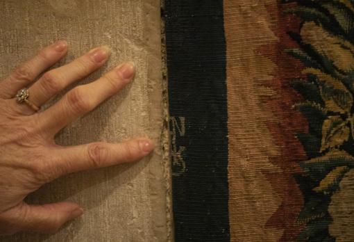 Monograma de Frans Gheteels en el orillo de uno de los paños