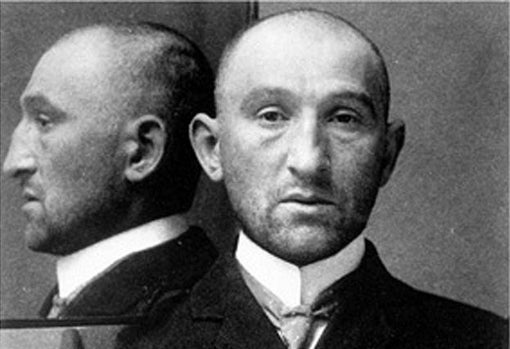 Oscar Slater en la imagen de su ficha de la prisión