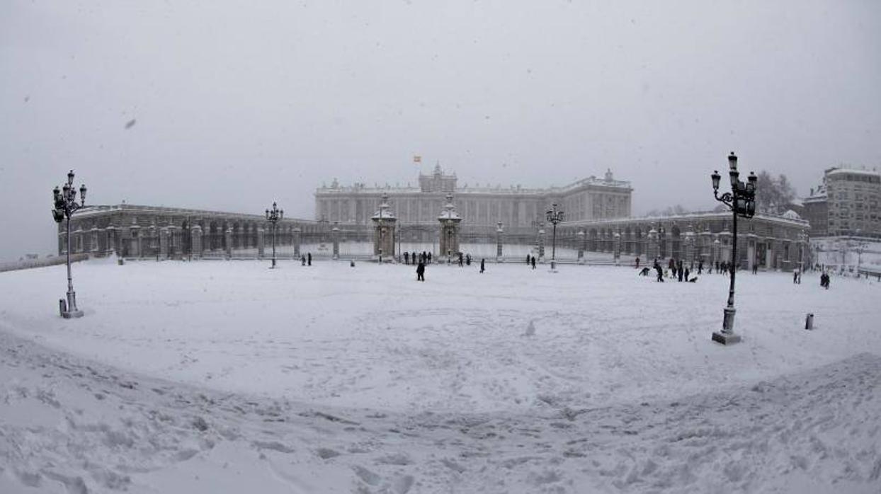 Vista del Palacio Real, en Madrid, el pasado sábado