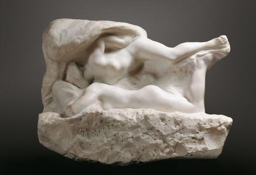 «El sueño (El beso del ángel)», uno de los cuatro mármoles de Rodin que tiene la baronesa