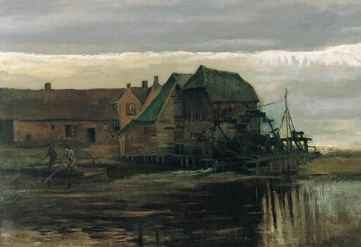 «Molino de agua en Gennep», de Van Gogh
