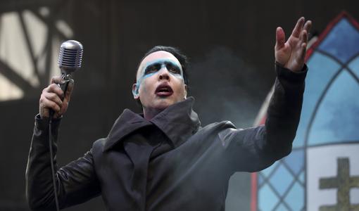 Manson, durante un concierto