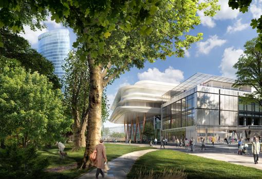 Proyecto de Foster y Uriarte para la ampliación del Museo de Bellas Artes de Bilbao