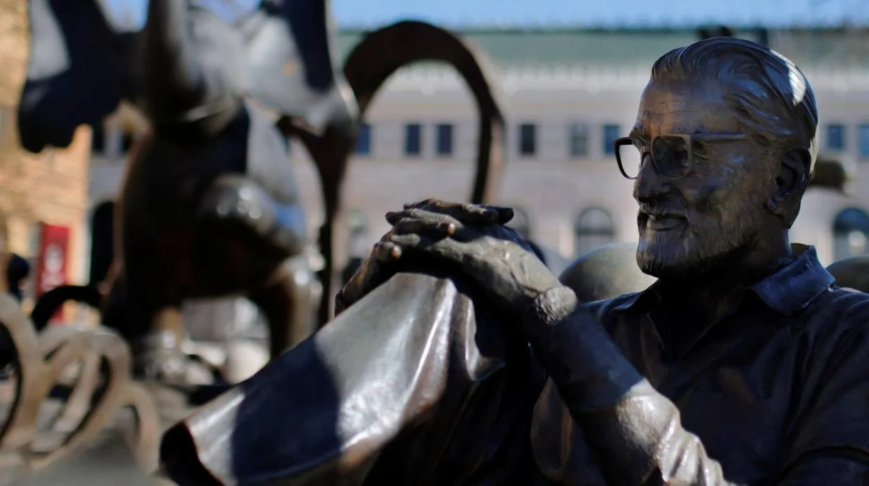 Estatua del escritor Theodor Seuss Geisel, Dr. Seuss, en su ciudad natal, Springfield (Massachusetts)
