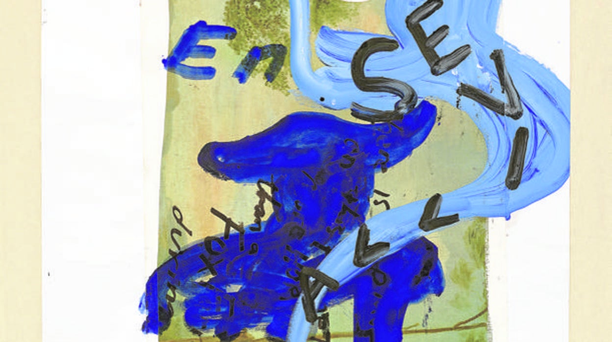 Detalle del cartel que Julian Schnabel ha diseñado para la Real Maestranza