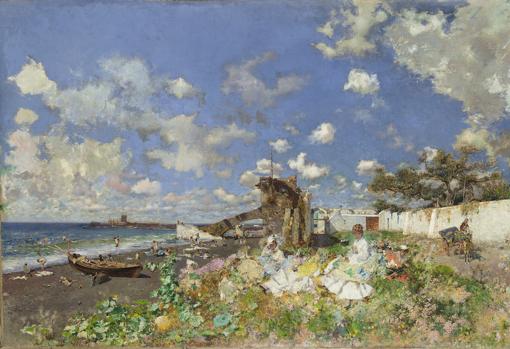 'Playa de Portici' (1874), de Mariano Fortuny