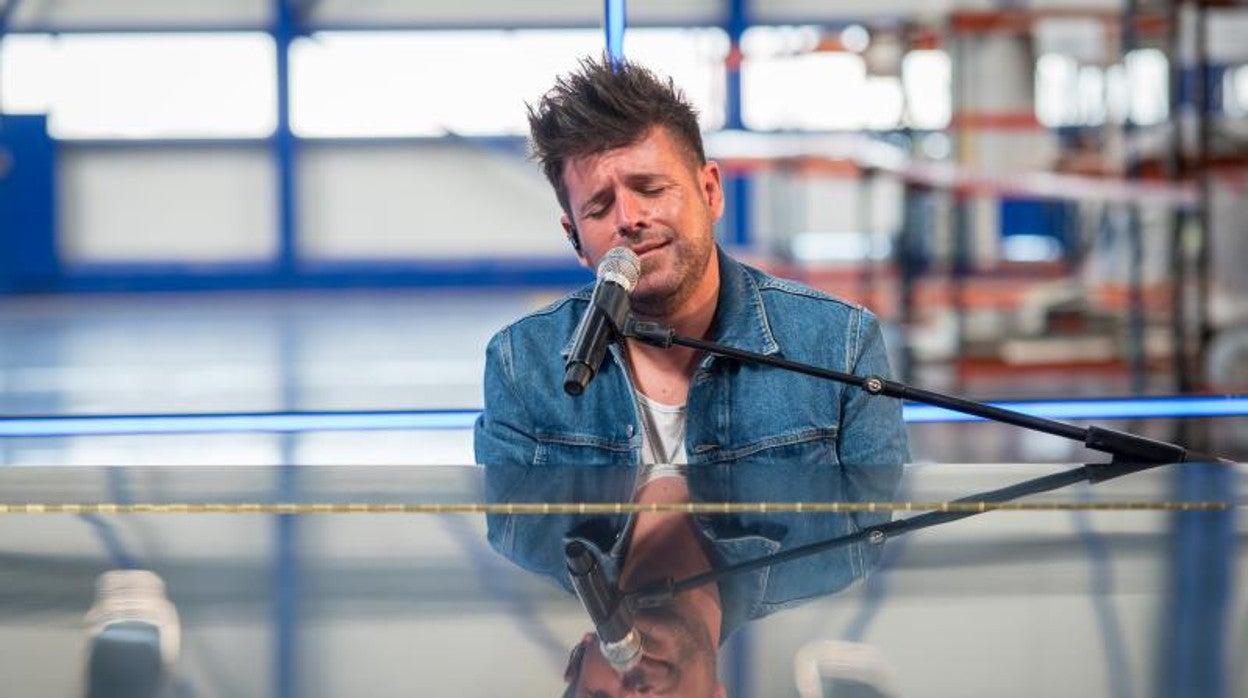 Pablo López, durante la presentación de su gira