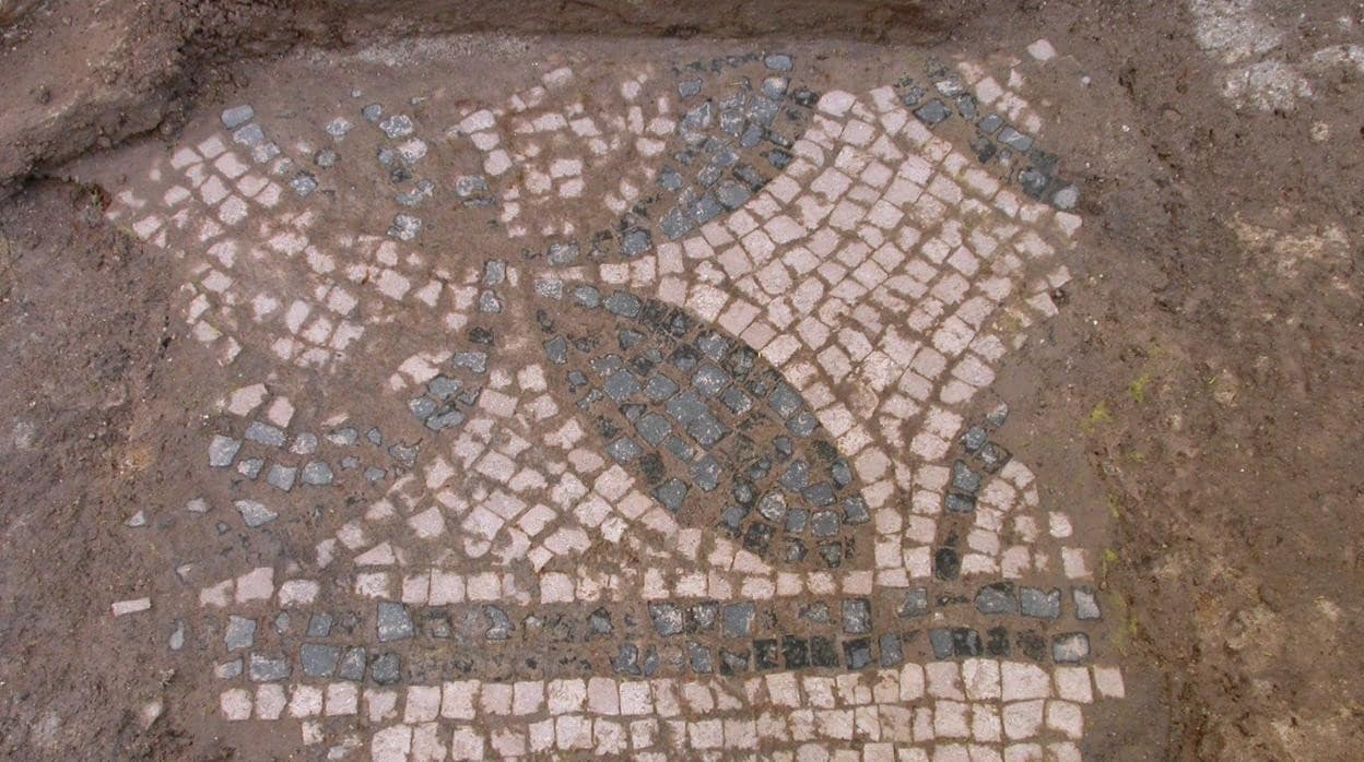 Detalle de un mosaico romano