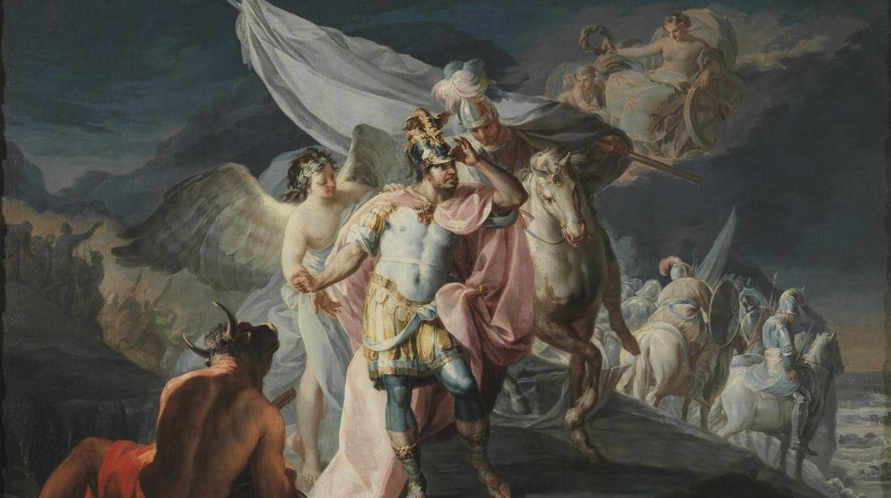 'Aníbal vencedor, que por primera vez mira Italia desde los Alpes', de Goya