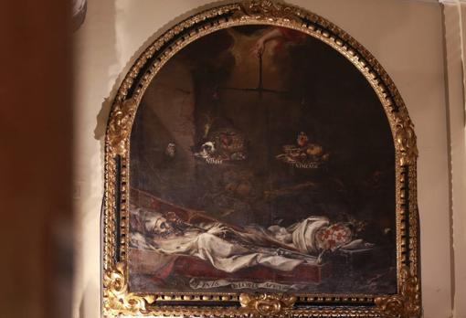 El cuadro 'Finis gloriae mundi', de Valdés Leal, en la iglesia de San Jorge