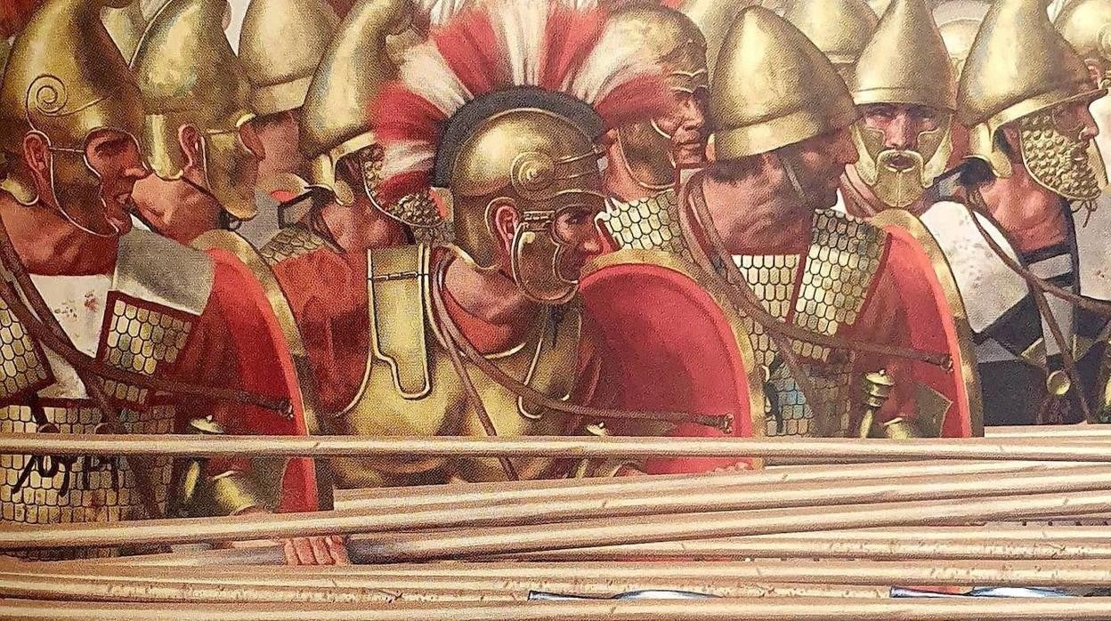 Recreación de una falange helenística