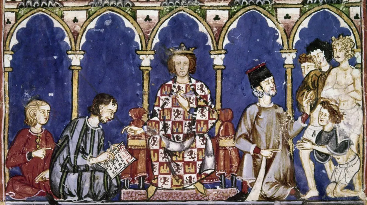 El rey Alfonso X de Castilla, más conocido como 'El Sabio'