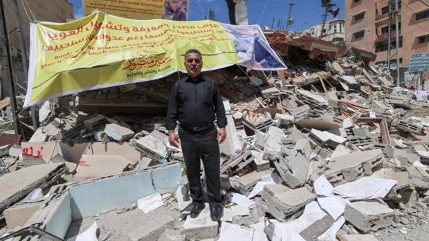 El templo de los libros, reducido a escombros en Gaza