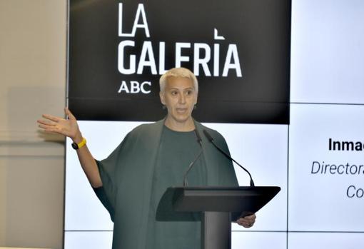 Inmaculada Corcho durante su intervención