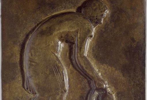 Detalle de 'Muchacha con jarra' (1928)