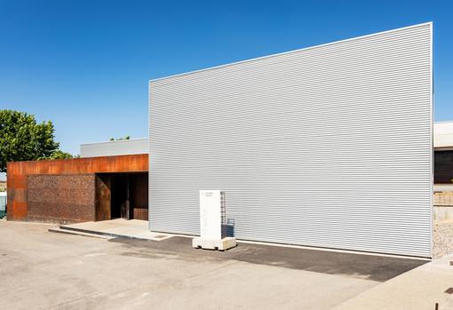 Detalle del nuevo pabellón para la pieza de la japonesa, junto al Centro de Moneralogía