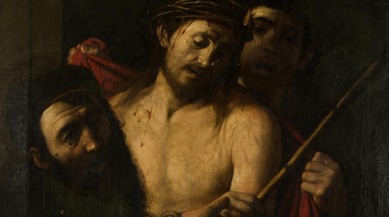 'Ecce Homo' atribuido a Caravaggio. Detalle