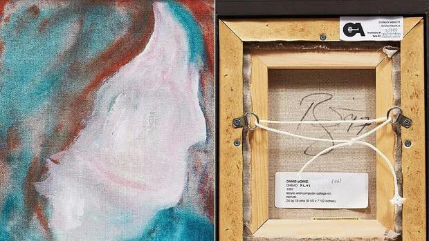Una pintura de David Bowie hallada en un vertedero de Canadá, vendida por un precio récord