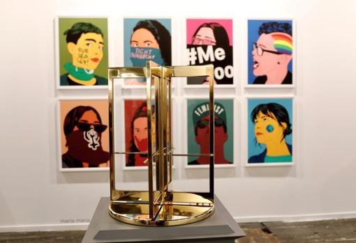 Obra reivindicativa feminista de María María Acha-Kutscher y pieza contra la corrupción política de Eugenio Merino en ADN