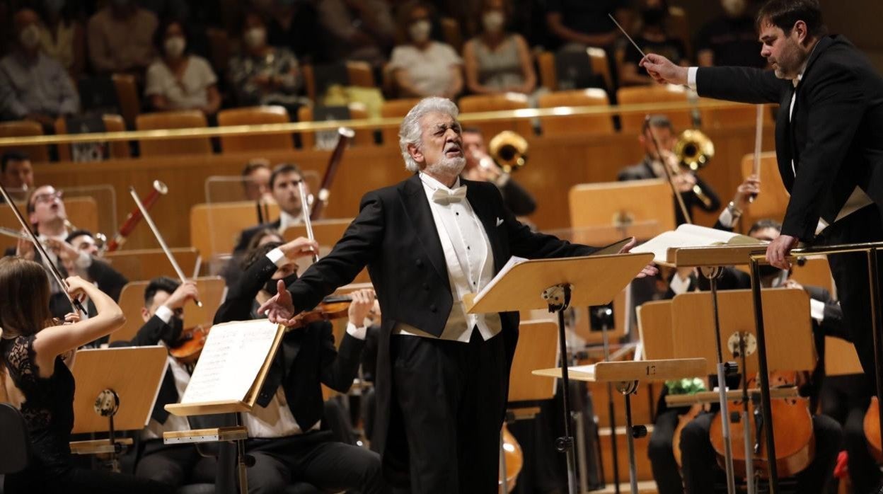 Plácido Domingo en el Auditorio Nacional de Madrid el pasado mes de junio