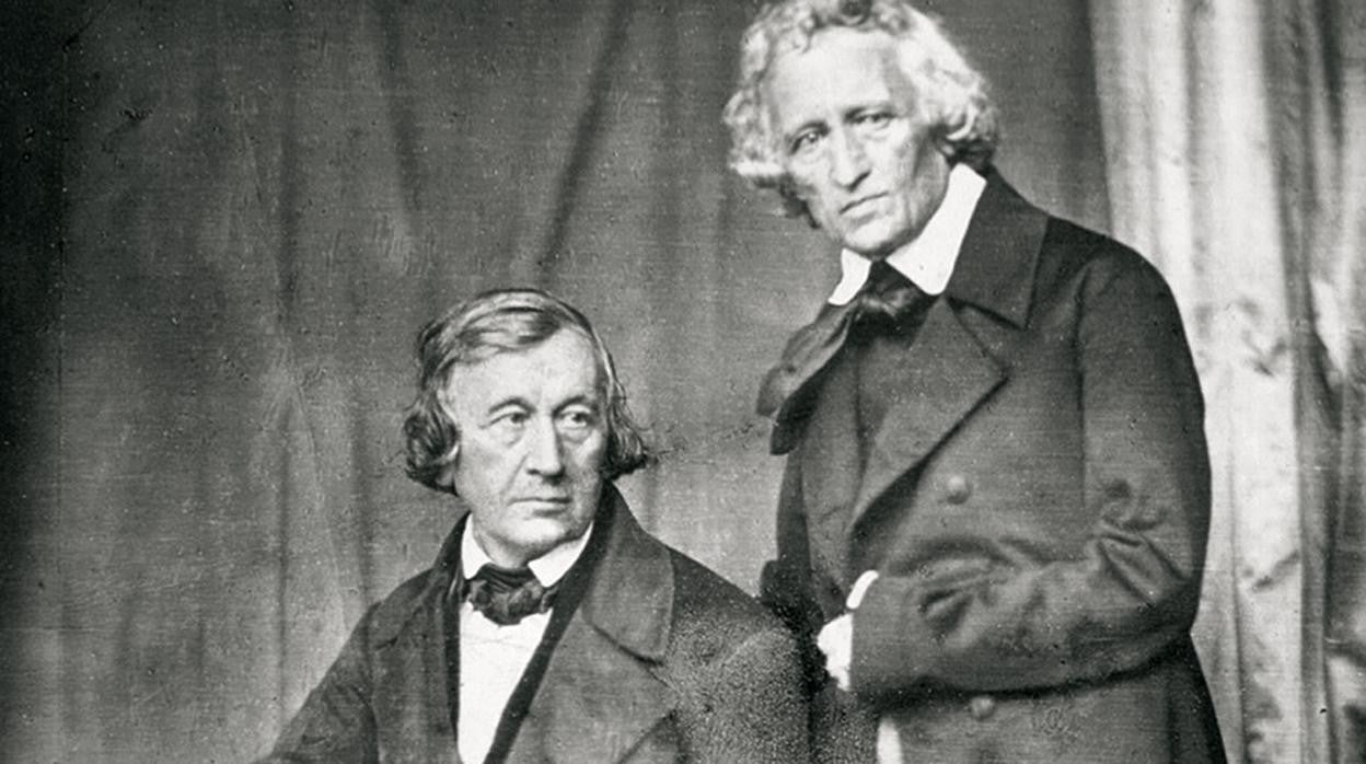 Wilhelm y Jacob Grimm en 1847