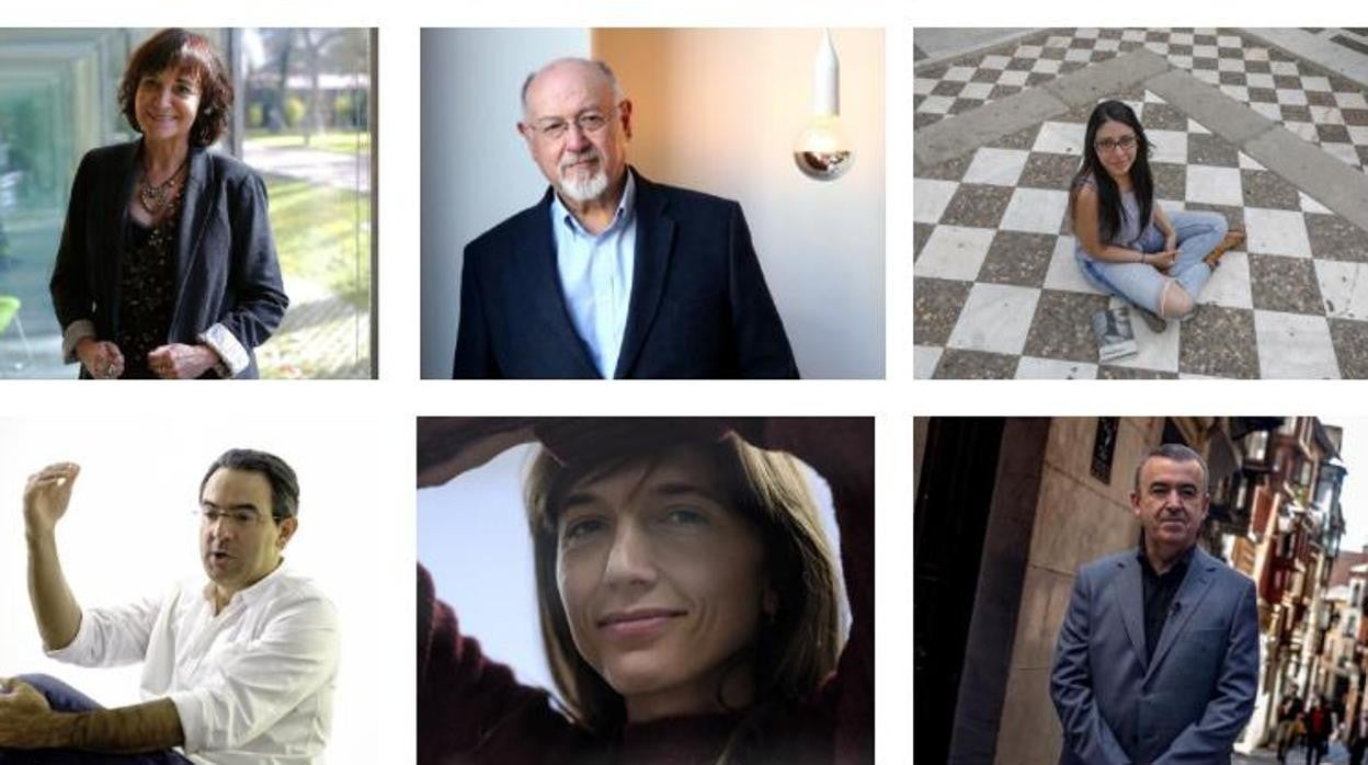 Los escritores Milena Busquets, Ignacio Martínez de Pisón, Juan Eslava Galán y Mónica Ojeda.