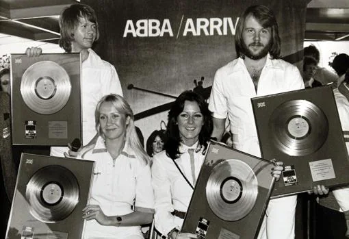 ABBA a mediados de los años 70 con el disco 'Arrival'