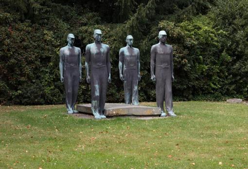 'Memorial con mineros', de Adolf Wamper, en Gelsenkirschen