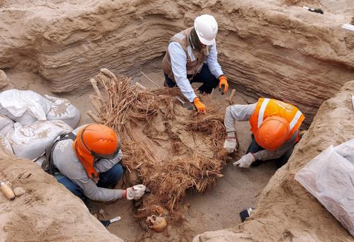 Los restos se han descubierto durante unas obras para la instalación de unas tuberías